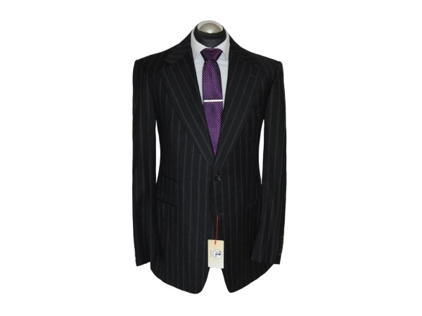 GUCCI Anzug Gr. 54 (TOM FORD) Flanell breites Revers! Dunkelgrau RAR NP: 5150 €