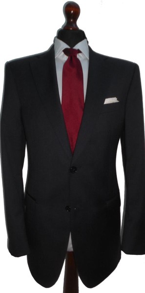 WINDSOR Anzug Gr. 98 GUABELLO Super 130's Dunkelgrau 2-Knopf Neuwertig
