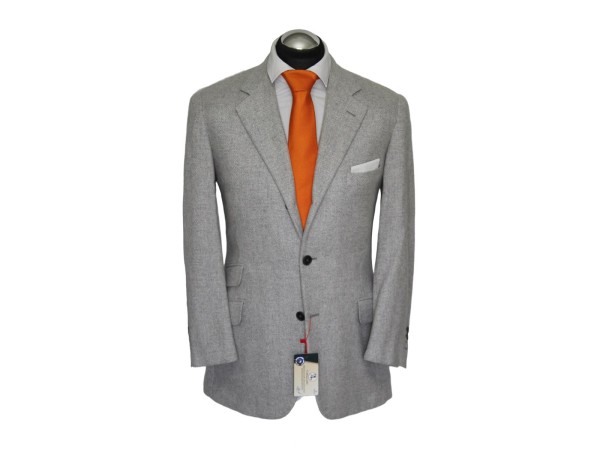 Hermès Sakko Gr. 50 Kaschmir NEU surgeon cuff Grau Hellgrau 3roll2 rar NP: 6829€