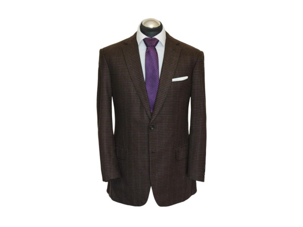 BRIONI Sakko Gr. 52 SEIDE & KASCHMIR Lila Braun 2-Knopf SURGEON CUFFS ca. 6650 €