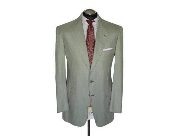 Brioni Sakko Gr. 52 Kaschmir Wolle Cotton half-lined Minze Pastellgrün ca. 6129€