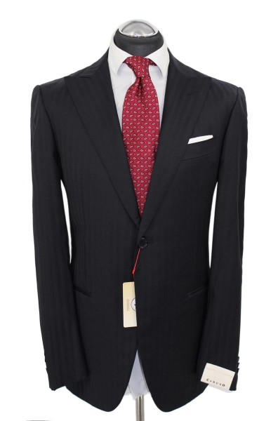 Caruso Anzug Gr. 50 NEU handmade Steigendes Revers Dunkelblau Raffaele NP: 3690€