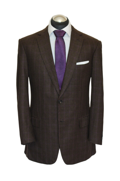 BRIONI Sakko Gr. 52 SEIDE & KASCHMIR Lila Braun 2-Knopf SURGEON CUFFS ca. 6650 €