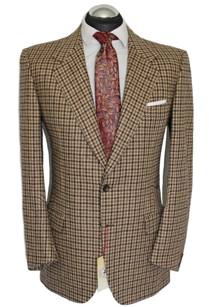 Brioni Sakko Gr. 50 TWEED 2-Knopf Braun WOLLE handgenäht NP: 4890€