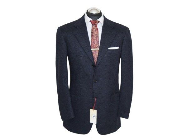 Brioni Sakko Gr. 50 SURGEON CUFFS 3roll2 handgenäht Dunkelblau Blau NP: 6829 €