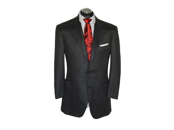 Brioni Sakko Gr. 52 pures Kaschmir 3roll2 Dunkelgrau Grau handmade rar NP: 6339€