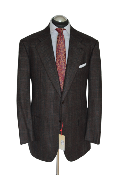 Kiton Sakko Gr. 56 Kaschmir zart NEU Schoko Braun 2-Knopf Aqua RAR ca. 7829 €