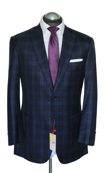 BRIONI Sakko Gr. 50 Peak Lapel KASCHMIR & SEIDE 2-Knopf Dunkelblau ca. 8650 €