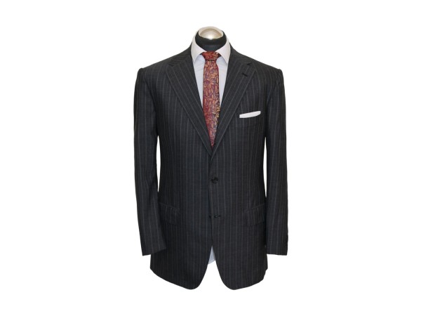 Kiton Anzug Gr. 52 KASCHMIR 100% surgeon cuffs 3roll2 Grau FlatFront ca.11.829€