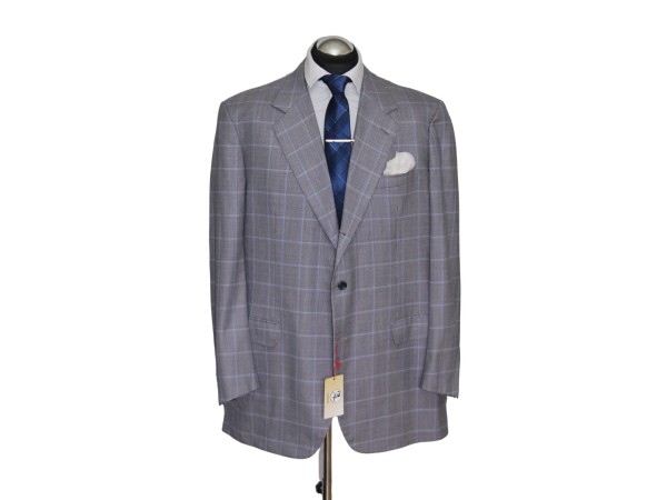 Brioni Sakko Gr. 114 (58 Lang) LILA 3roll2 Schurwolle RAR wool handmade NP:5829€
