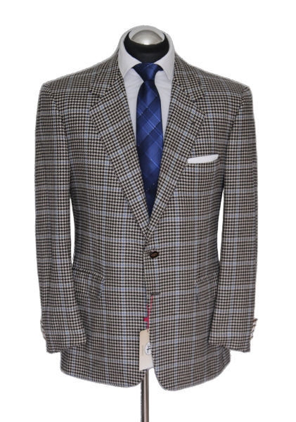 Brioni Sakko Gr. 52 KASCHMIR 2-Knopf Club-Knöpfe Gold Grau RAR TOP NP: 6129 €