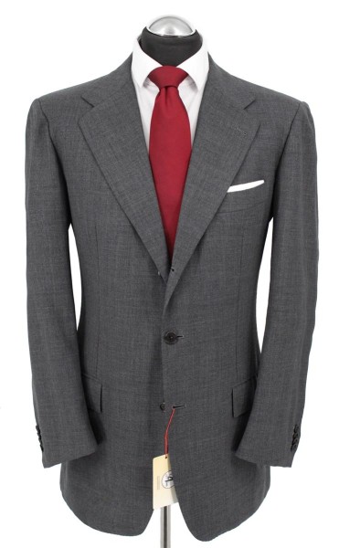 Kiton Napoli Sakko Gr. 102 Schurwolle mit MOHAIR handmade Grau NP: 4599€