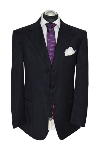Ermenegildo Zegna COUTURE Anzug Gr. 56 Blau SEIDE handmade TRAVELLER NP: 5390 €