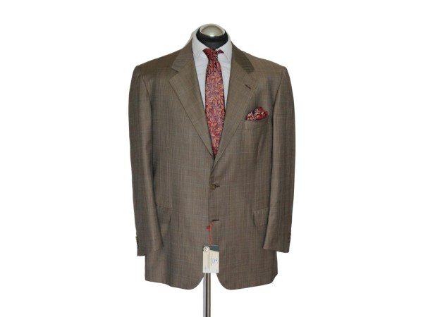 Brioni Anzug Gr. 56 Braun 3roll2 POWER SUIT Schurwolle handmade Top! ca. 6890 €
