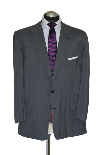 Brioni Anzug Gr. 62 Grau 3roll2 POWER SUIT Schurwolle handgenäht Top! ca. 6890 €