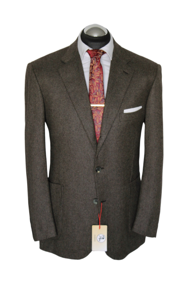 BRIONI Sakko Gr. 50 NEU 100 % Kaschmir 3roll2 handgenäht Braun NP: 6129 €