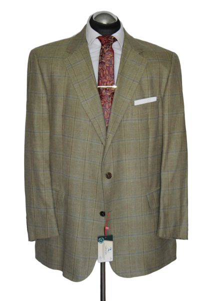 SØR Ermenegildo Zegna Gr. 27 (54 kurz) SEIDE LEINEN Sakko 3roll2 Grün NP: 1199 €