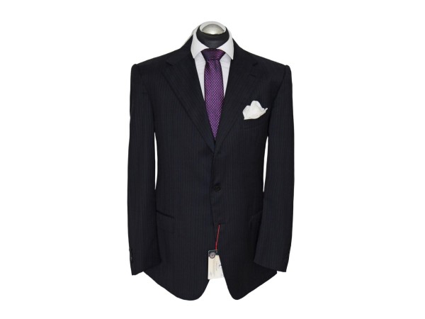 Ermenegildo Zegna COUTURE Anzug Gr. 56 Blau SEIDE handmade TRAVELLER NP: 5390 €