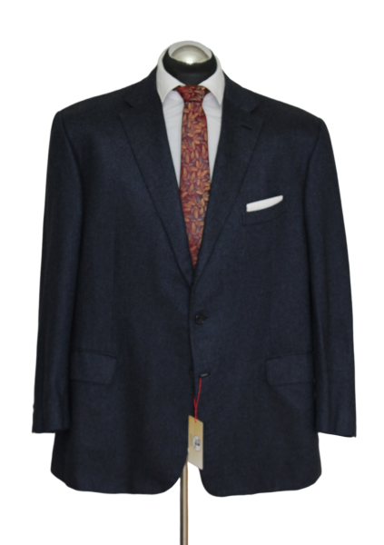 Brioni Sakko Gr. 62 Seide Kaschmir 3roll2 Blau ZART handgenäht BRUNICO ca. 6829€
