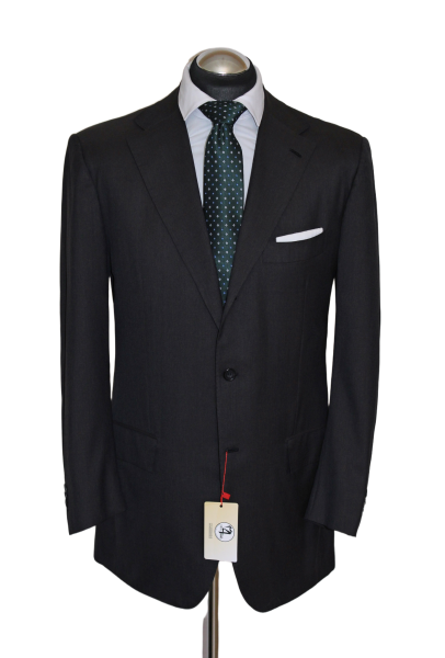Kiton Anzug Gr. 52 blanc blu 180'S surgeon cuffs 3roll2 Dunkelgrau RAR ca. 7829€