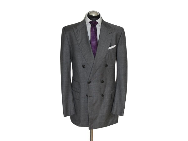 TOM FORD Sakko Gr. 110 (56 Lang) SURGEON CUFFS Grau Zweireiher RAR ca. 5130 €