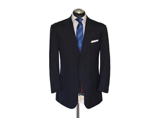 KITON Sakko Gr. 52 surgeon cuffs 150’s Stahlblau 3roll2 handgenäht Blau NP:4599€