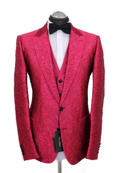Dolce &amp; Gabbana LUXUS Anzug + Weste Gr. 50 BAROCK FLORAL Style D&amp;G NP: 8.570€